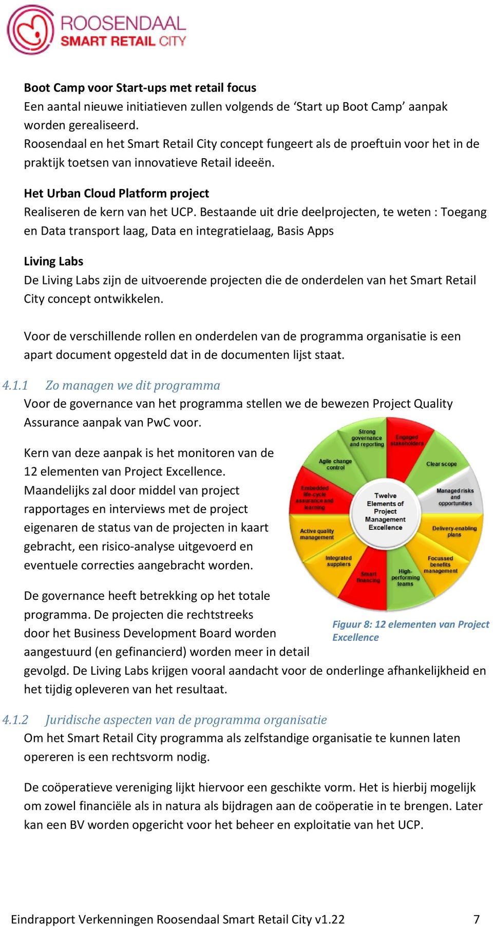 Bestaande uit drie deelprojecten, te weten : Toegang en Data transport laag, Data en integratielaag, Basis Apps Living Labs De Living Labs zijn de uitvoerende projecten die de onderdelen van het