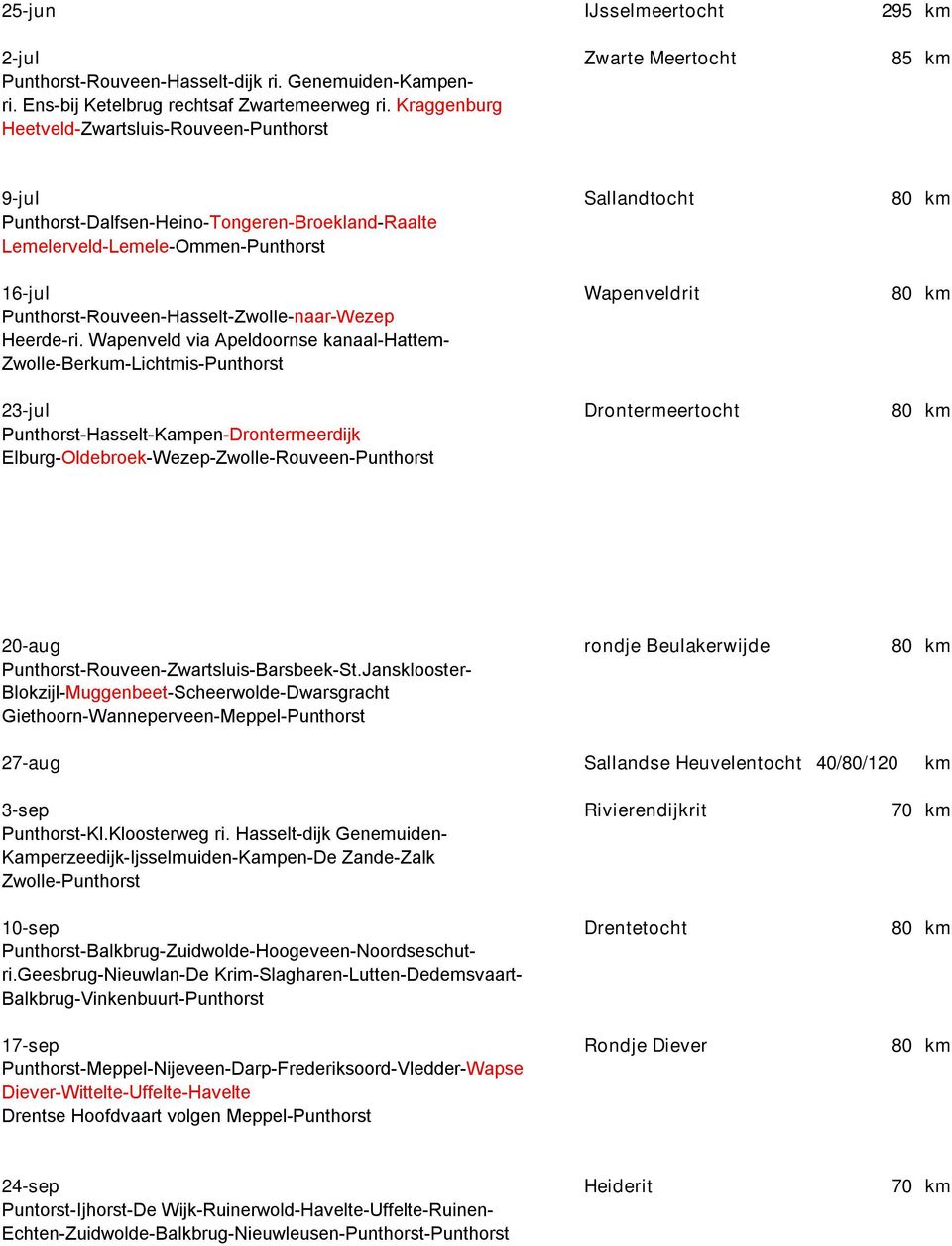 Punthorst-Rouveen-Hasselt-Zwolle-naar-Wezep Heerde-ri.