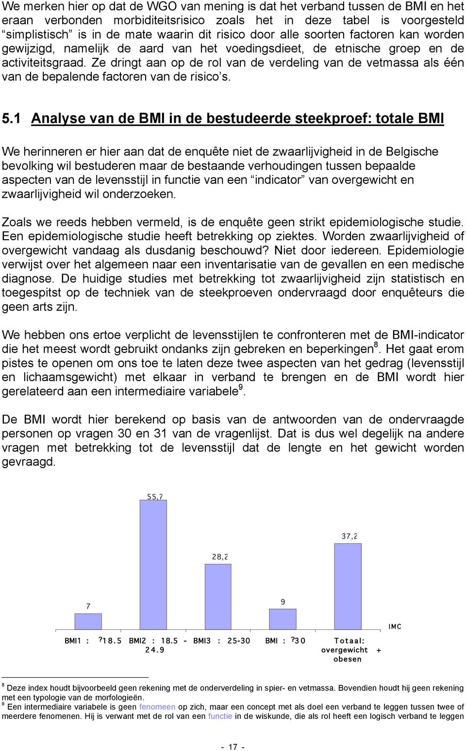 Ze dringt aan op de rol van de verdeling van de vetmassa als één van de bepalende factoren van de risico s. 5.