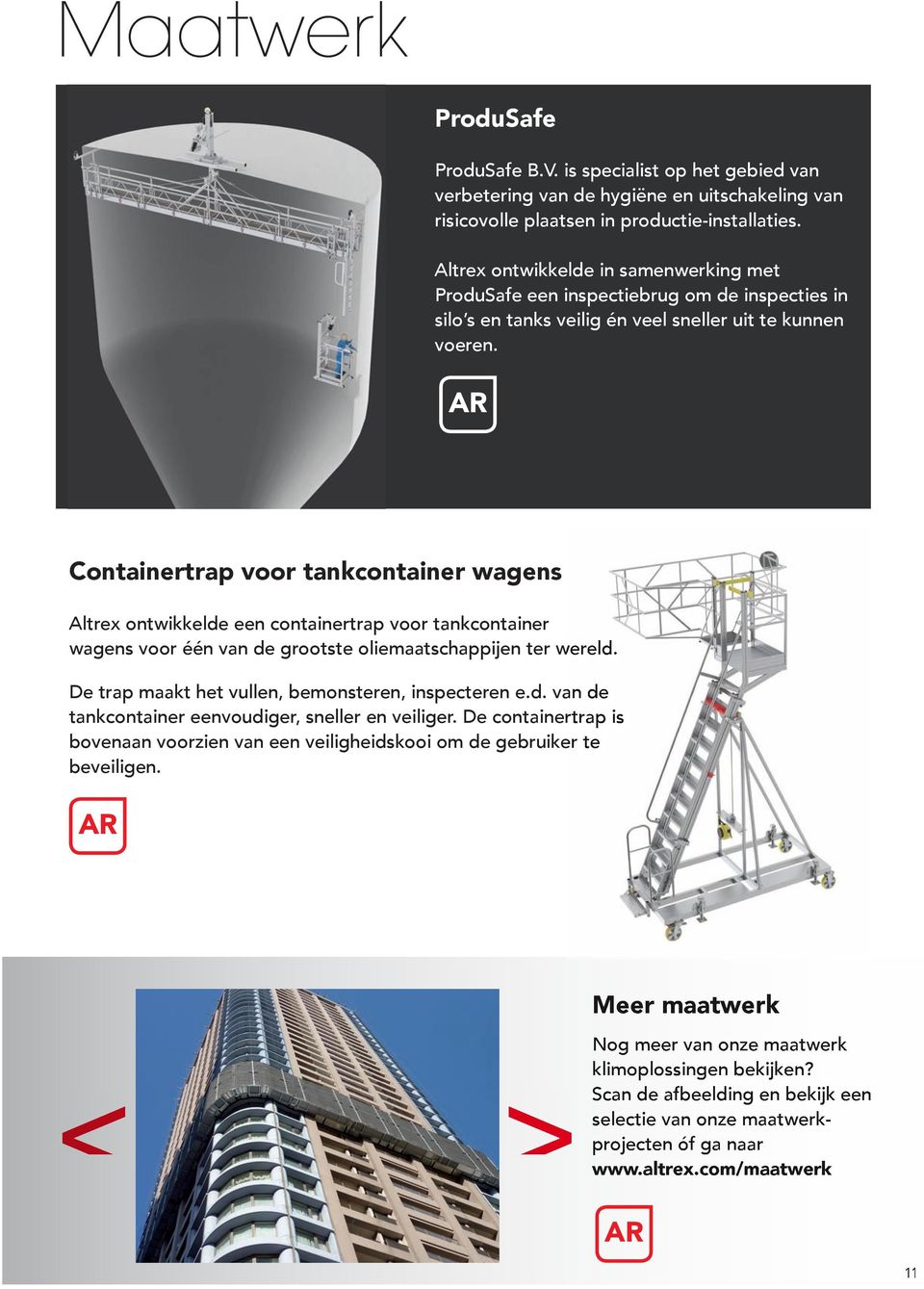 Containertrap voor tankcontainer wagens Altrex ontwikkelde een containertrap voor tankcontainer wagens voor één van de grootste oliemaatschappijen ter wereld.