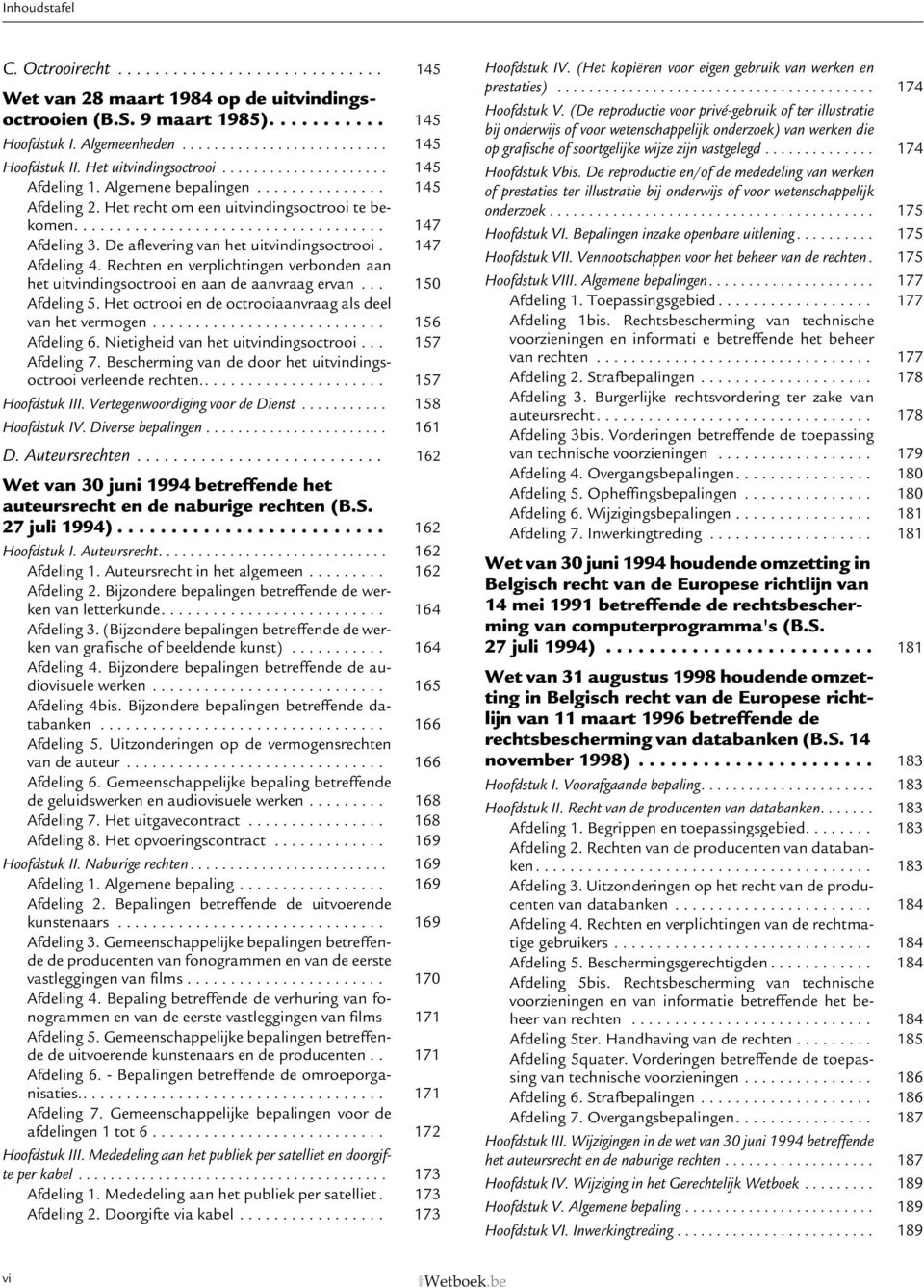 De aflevering van het uitvindingsoctrooi. 147 Afdeling 4. Rechten en verplichtingen verbonden aan het uitvindingsoctrooi en aan de aanvraag ervan... 150 Afdeling 5.