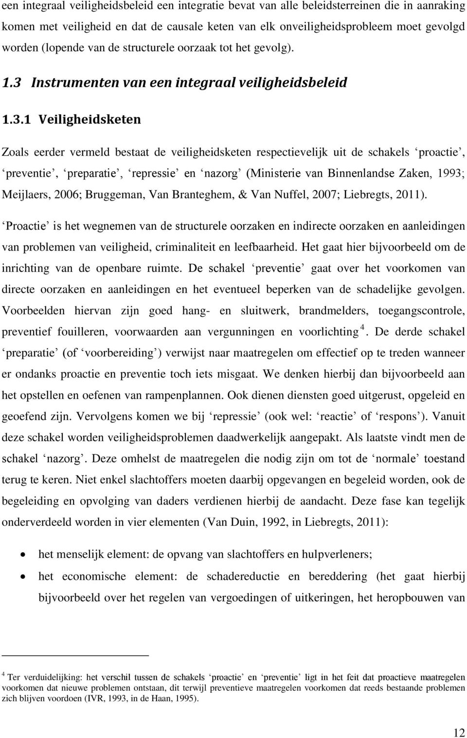 Instrumenten van een integraal veiligheidsbeleid 1.3.