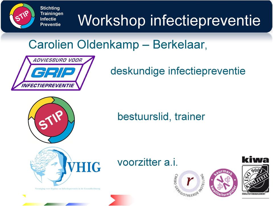 deskundige infectiepreventie