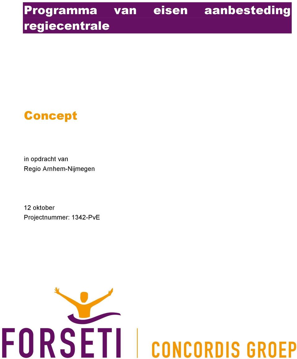 Concept in opdracht van Regio