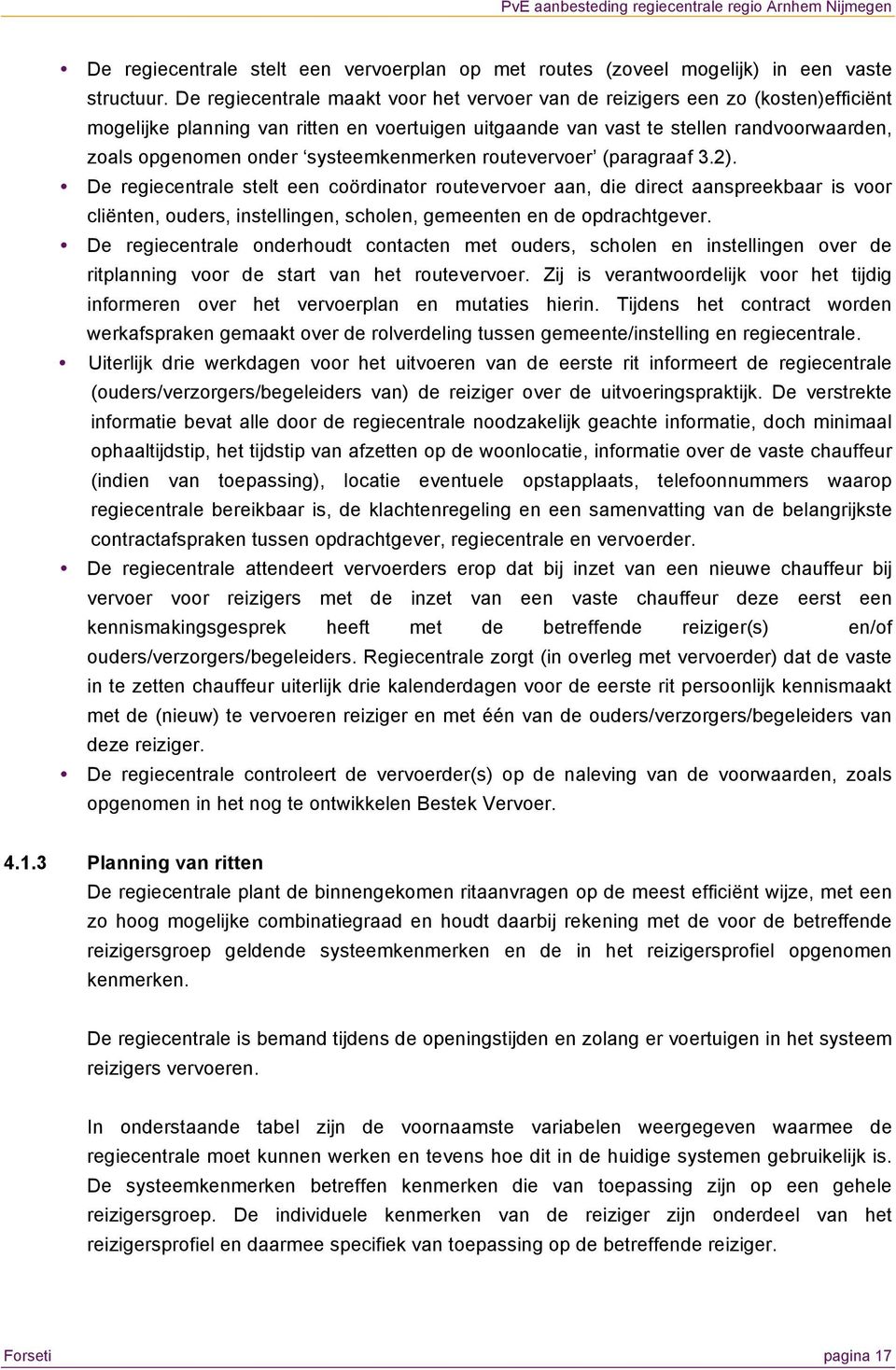 systeemkenmerken routevervoer (paragraaf 3.2).