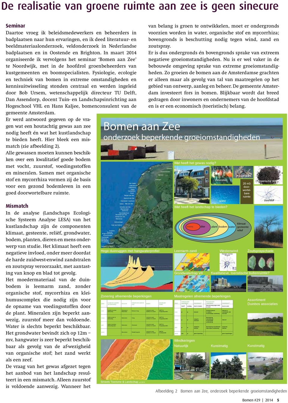 In maart 2014 organiseerde ik vervolgens het seminar Bomen aan Zee te Noordwijk, met in de hoofdrol groenbeheerders van kustgemeenten en boomspecialisten.