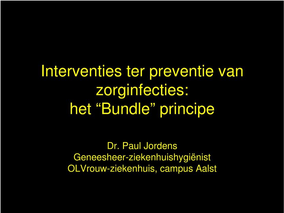 Dr. Paul Jordens