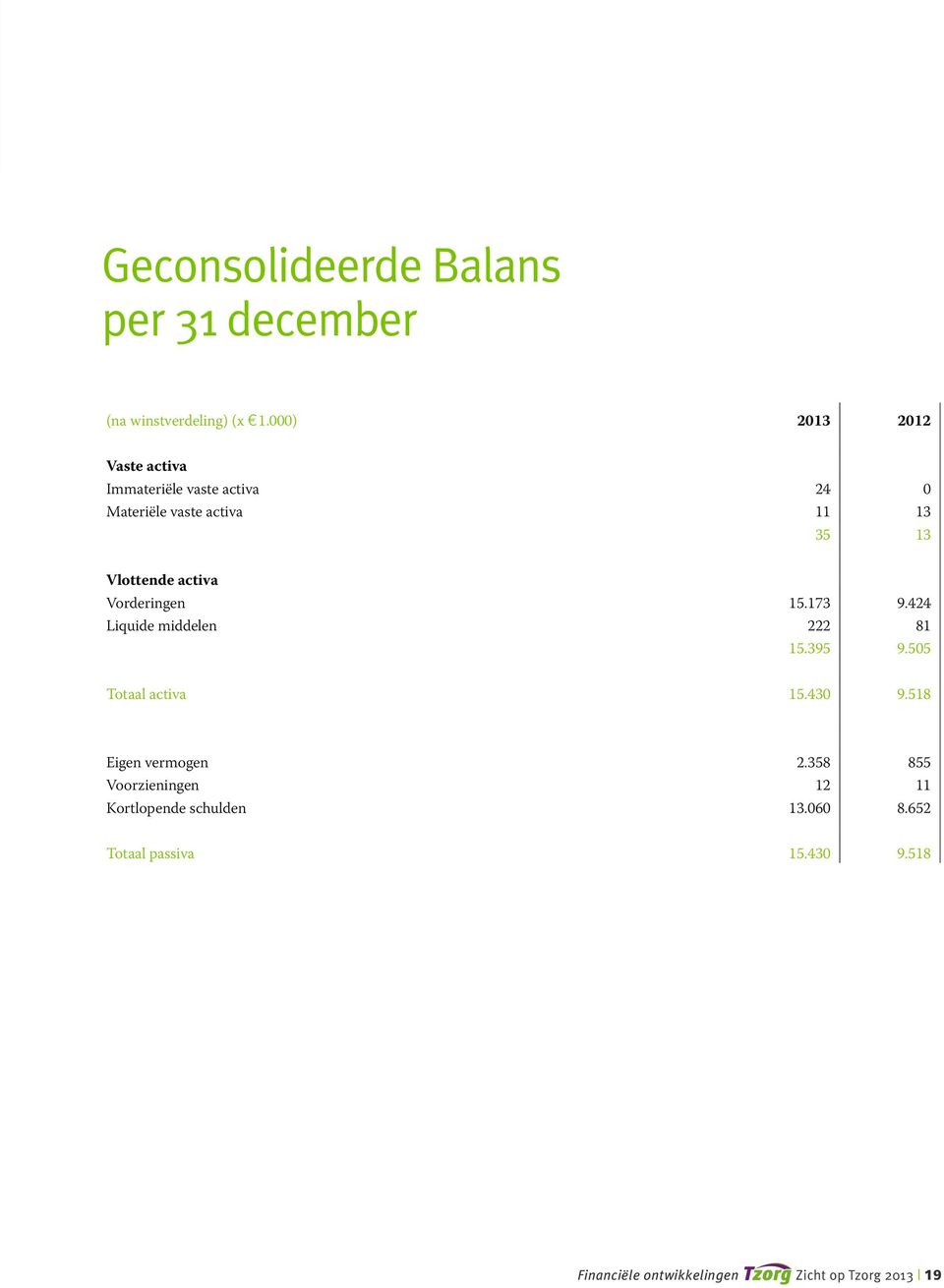 activa Vorderingen 15.173 9.424 Liquide middelen 222 81 15.395 9.505 Totaal activa 15.430 9.