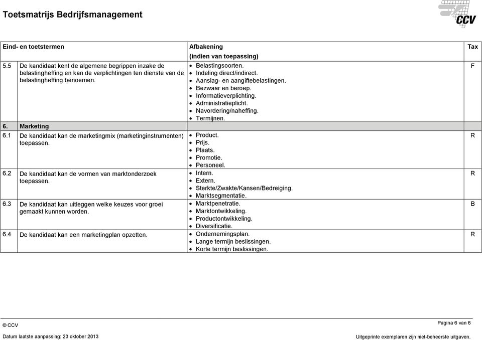 elastingsoorten. Indeling direct/indirect. Aanslag- en aangiftebelastingen. ezwaar en beroep. Informatieverplichting. Administratieplicht. Navordering/naheffing. Termijnen. Product. Prijs. Plaats.