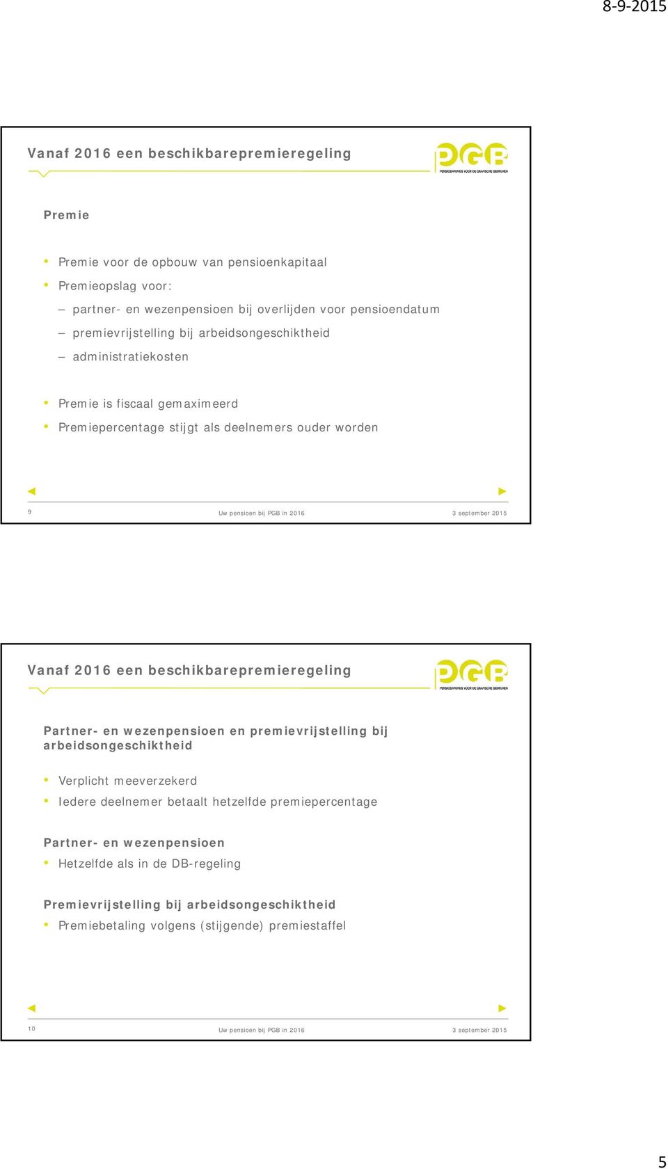 worden 9 Partner- en wezenpensioen en premievrijstelling bij arbeidsongeschiktheid Verplicht meeverzekerd Iedere deelnemer betaalt hetzelfde