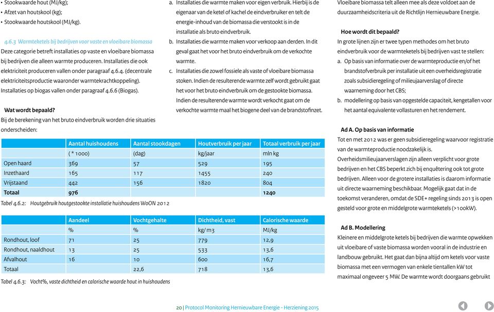 3 Warmteketels bij bedrijven voor vaste en vloeibare biomassa Deze categorie betreft installaties op vaste en vloeibare biomassa bij bedrijven die alleen warmte produceren.