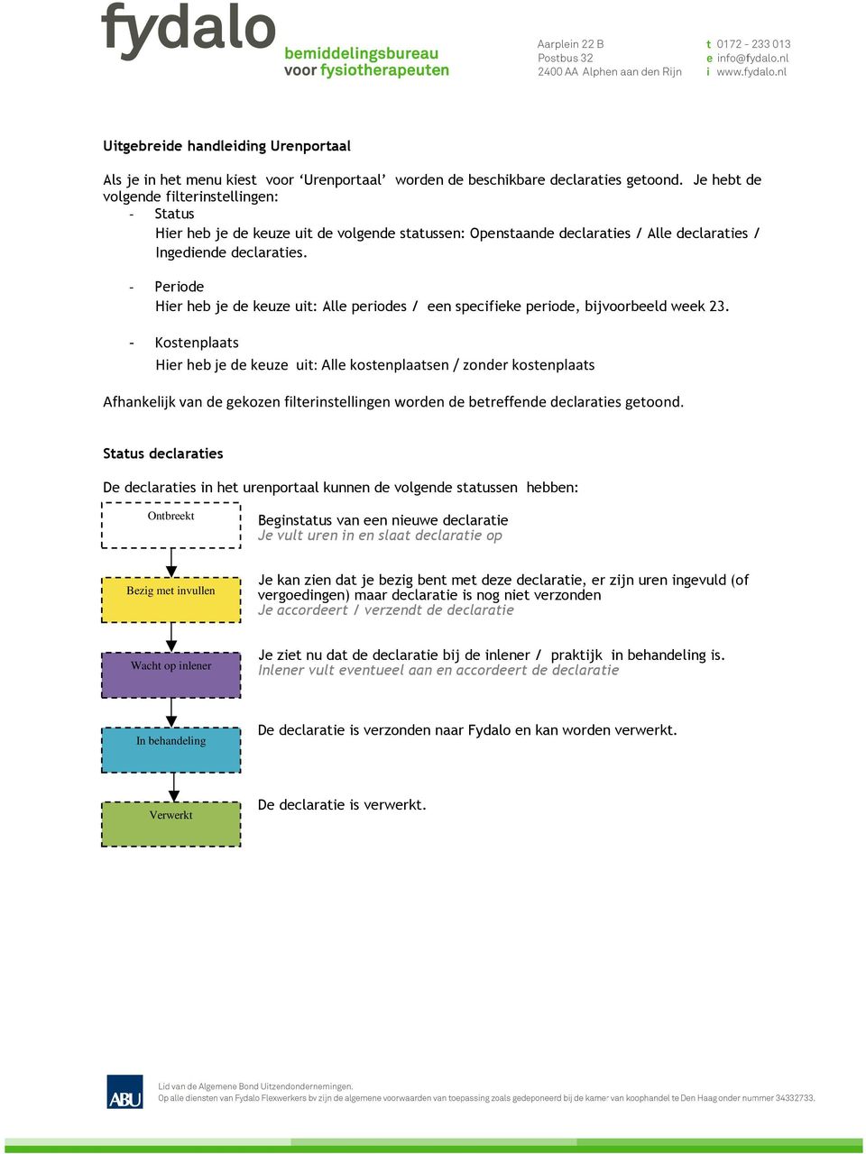 - Periode Hier heb je de keuze uit: Alle periodes / een specifieke periode, bijvoorbeeld week 23.