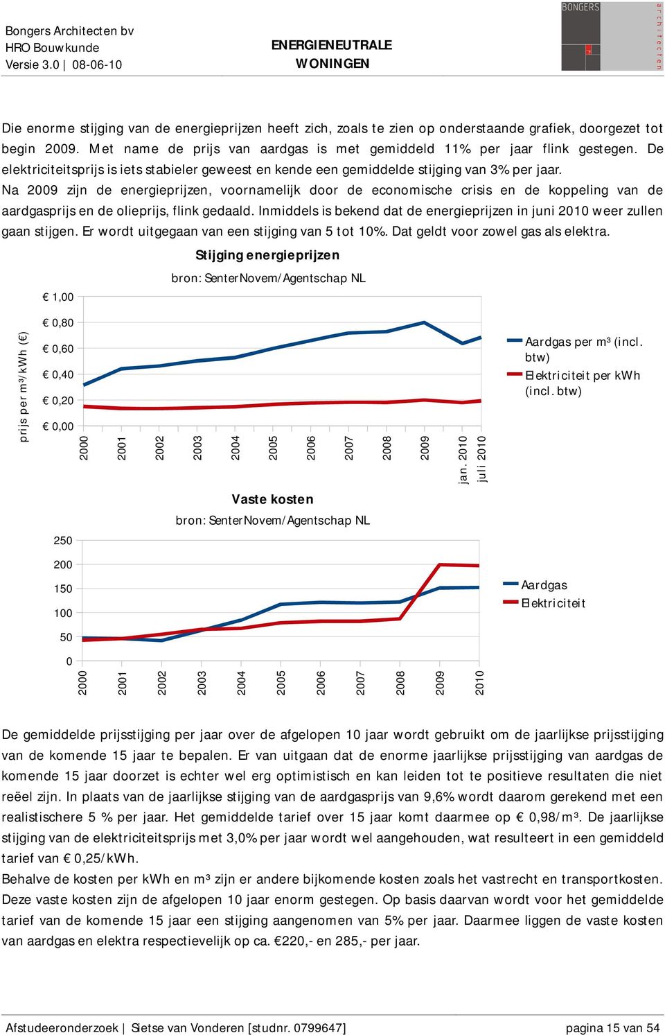 Na 2009 zijn de energieprijzen, voornamelijk door de economische crisis en de koppeling van de aardgasprijs en de olieprijs, flink gedaald.