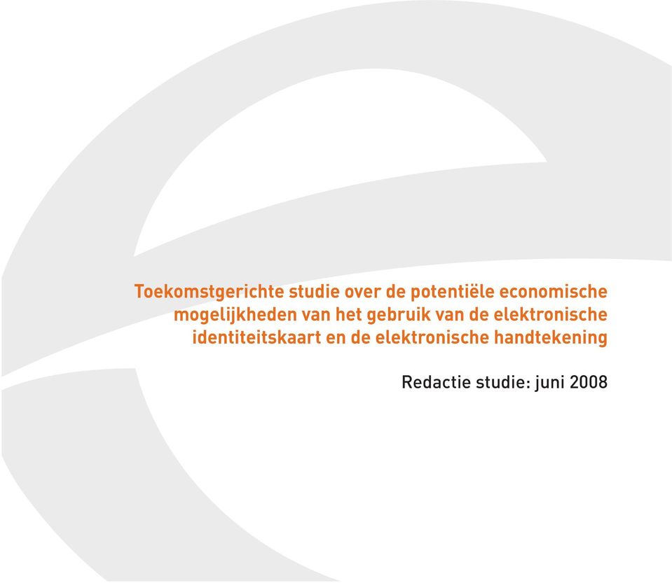 de elektronische identiteitskaart en de