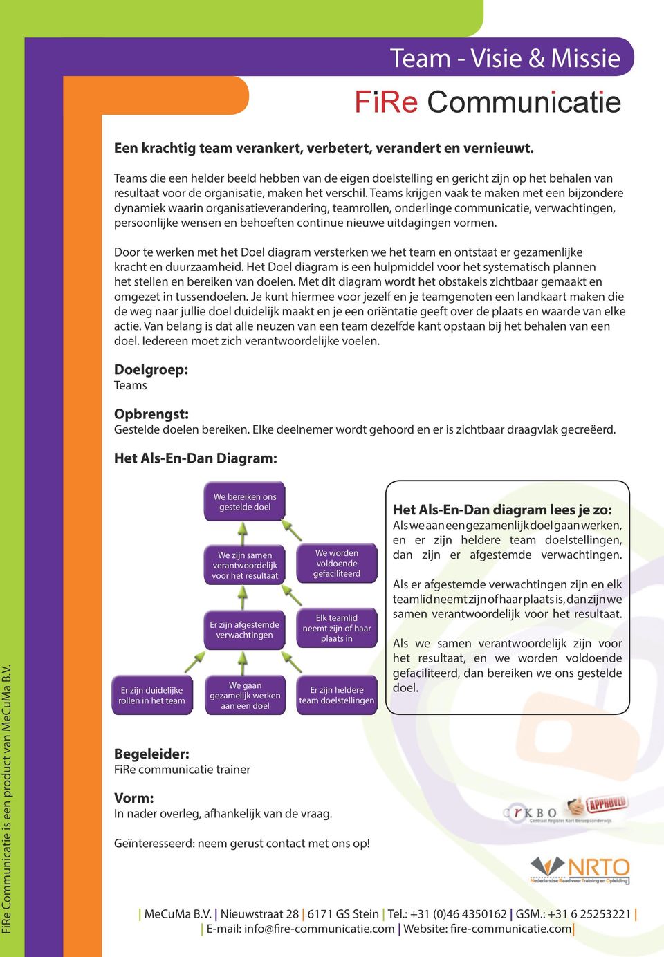 behoeften continue nieuwe uitdagingen vormen Door te werken met het Doel diagram versterken we het team en ontstaat er gezamenlijke kracht en duurzaamheid Het Doel diagram is een hulpmiddel voor het