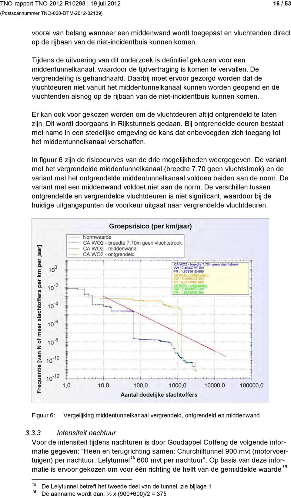 Daarbij moet ervoor gezorgd worden dat de vluchtdeuren niet vanuit het middentunnelkanaal kunnen worden geopend en de vluchtenden alsnog op de rijbaan van de niet-incidentbuis kunnen komen.