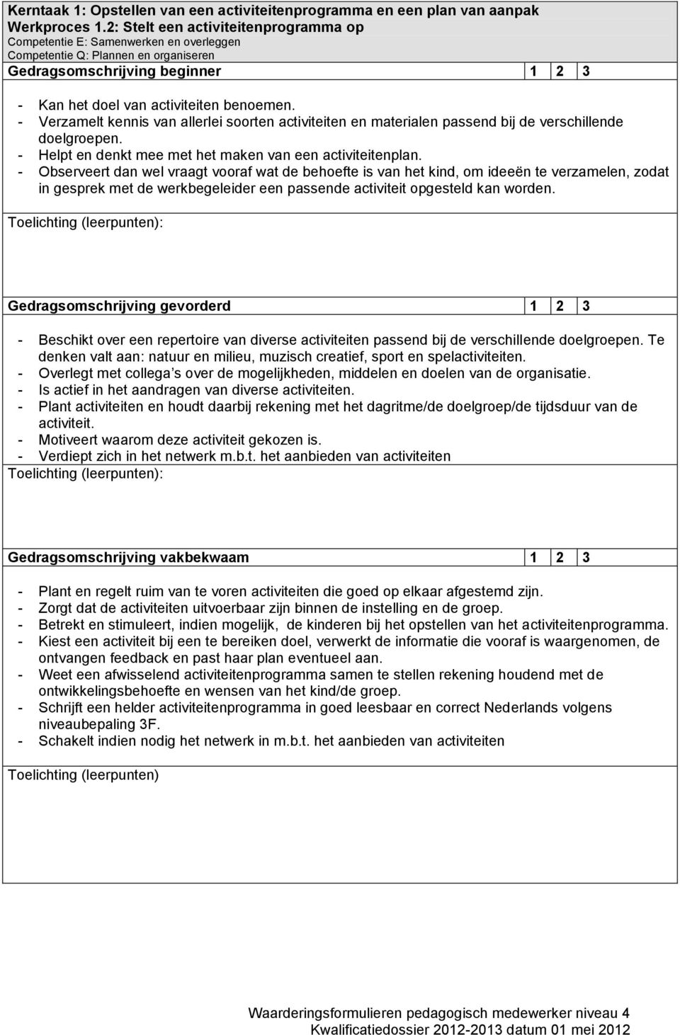 - Verzamelt kennis van allerlei soorten activiteiten en materialen passend bij de verschillende doelgroepen. - Helpt en denkt mee met het maken van een activiteitenplan.