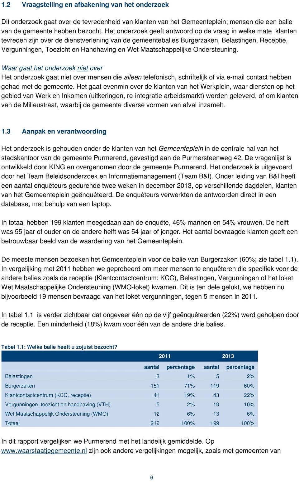 Wet Maatschappelijke Ondersteuning. Waar gaat het onderzoek niet over Het onderzoek gaat niet over mensen die alleen telefonisch, schriftelijk of via e-mail contact hebben gehad met de gemeente.