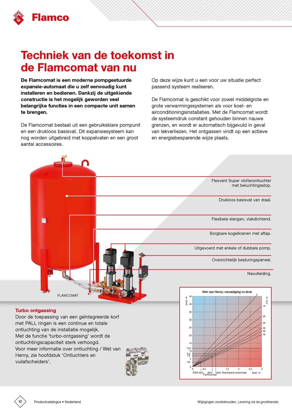 De Flamcomat bestaat uit een gebruiksklare pompunit en een drukloos basisvat. Dit expansiesysteem kan nog worden uitgebreid met koppelvaten en een groot aantal accessoires.