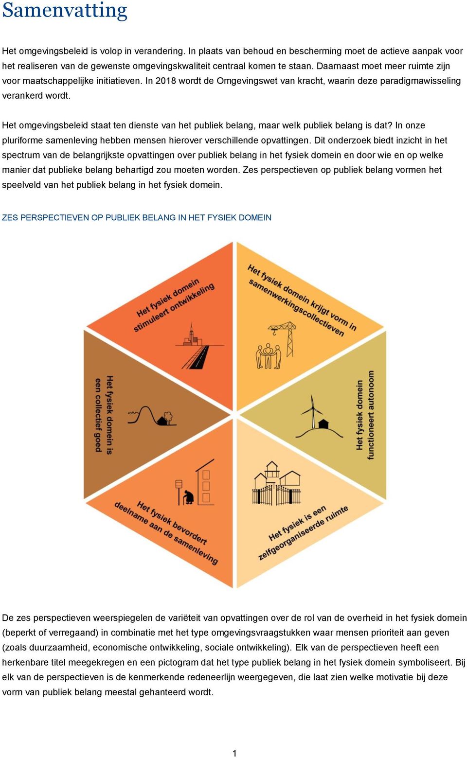 Het omgevingsbeleid staat ten dienste van het publiek belang, maar welk publiek belang is dat? In onze pluriforme samenleving hebben mensen hierover verschillende opvattingen.