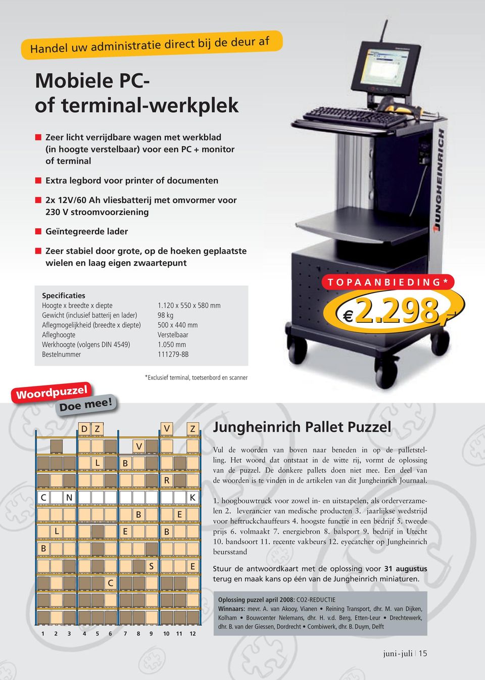 Specificaties Hoogte x breedte x diepte 1.