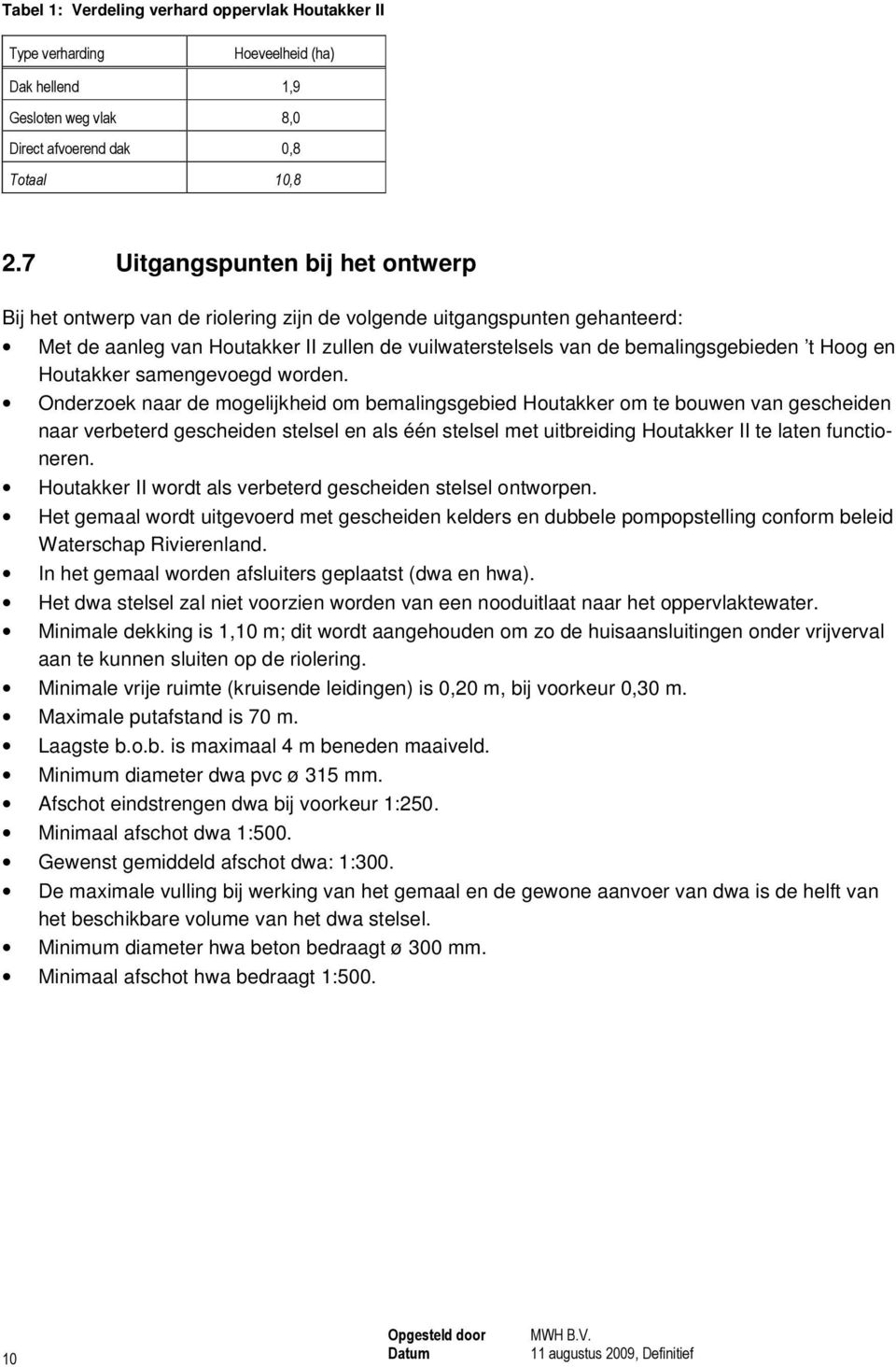 Hoog en Houtakker samengevoegd worden.