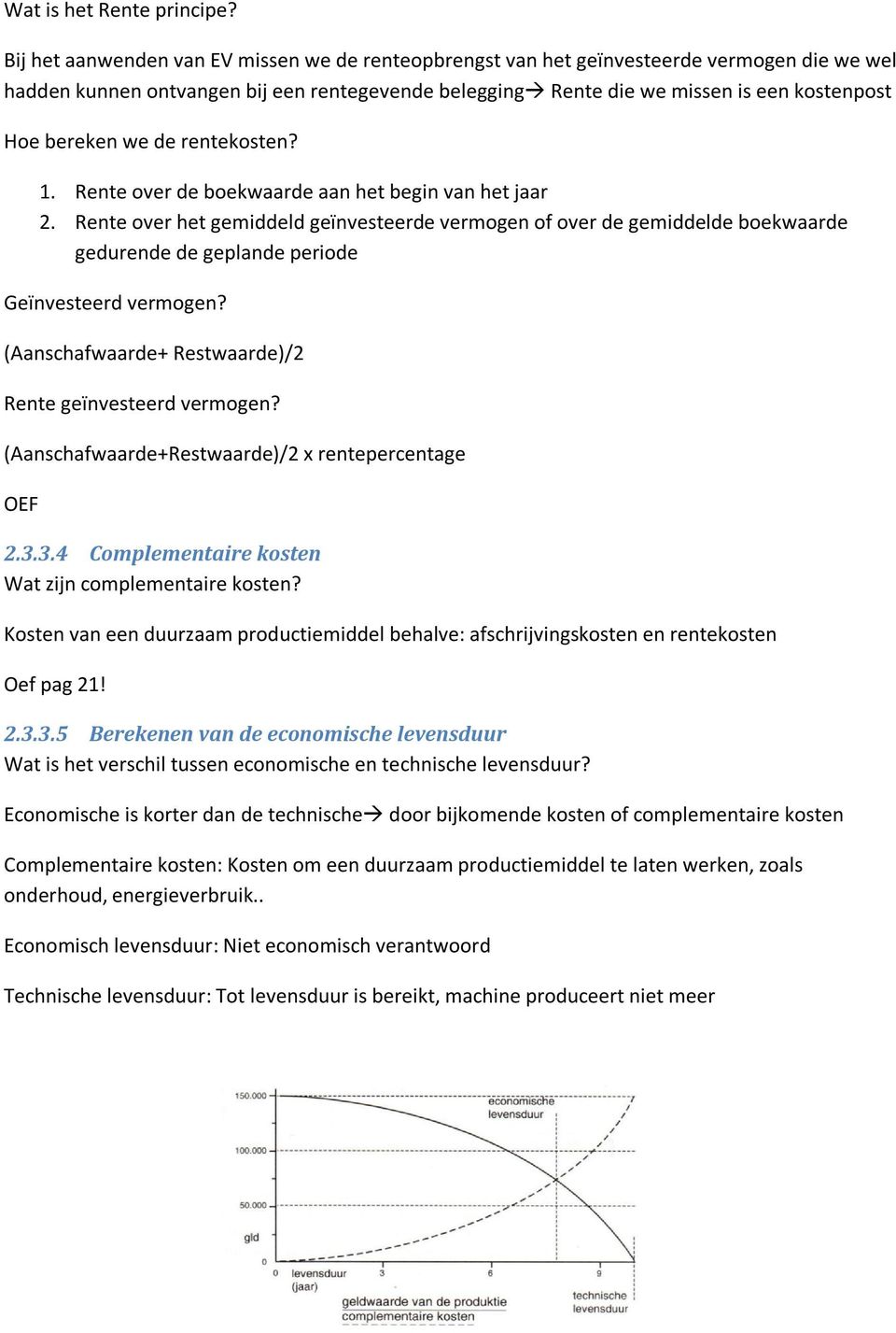 we de rentekosten? 1. Rente over de boekwaarde aan het begin van het jaar 2.