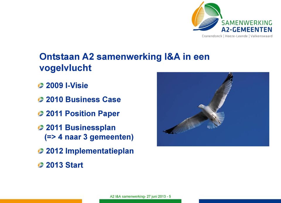 Businessplan (=> 4 naar 3 gemeenten) 2012