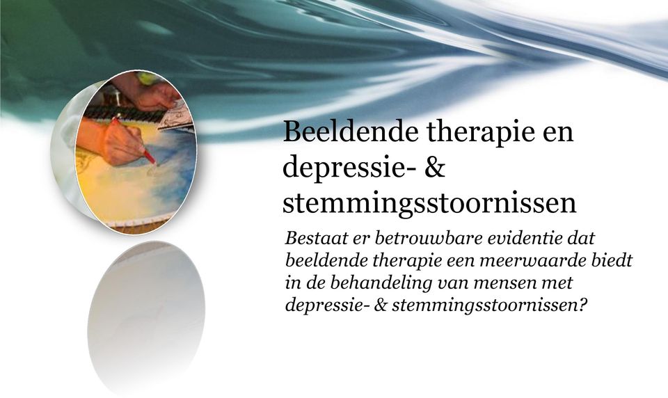 evidentie dat beeldende therapie een meerwaarde