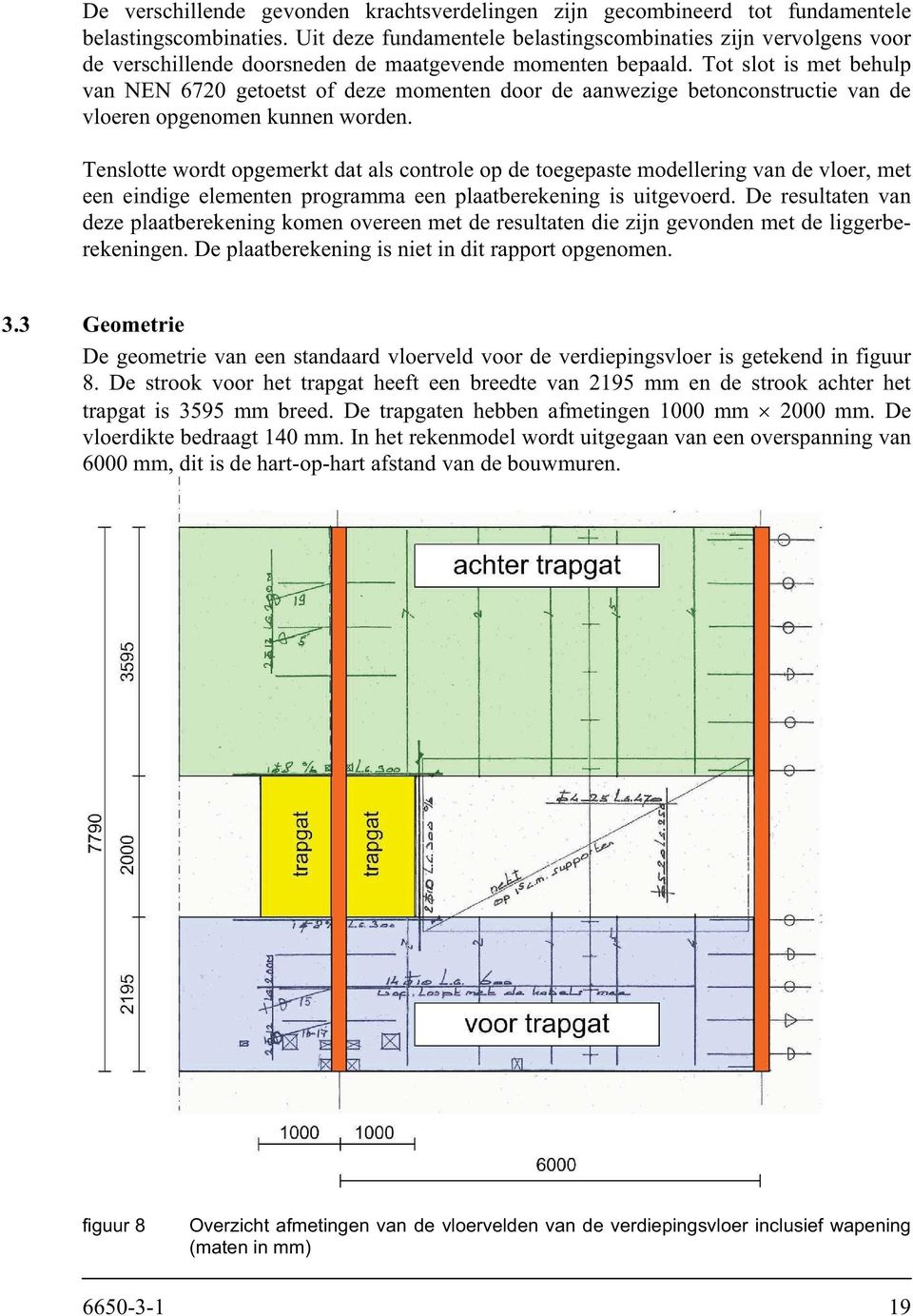 Tot slot is met behulp van NEN 6720 getoetst of deze momenten door de aanwezige betonconstructie van de vloeren opgenomen kunnen worden.