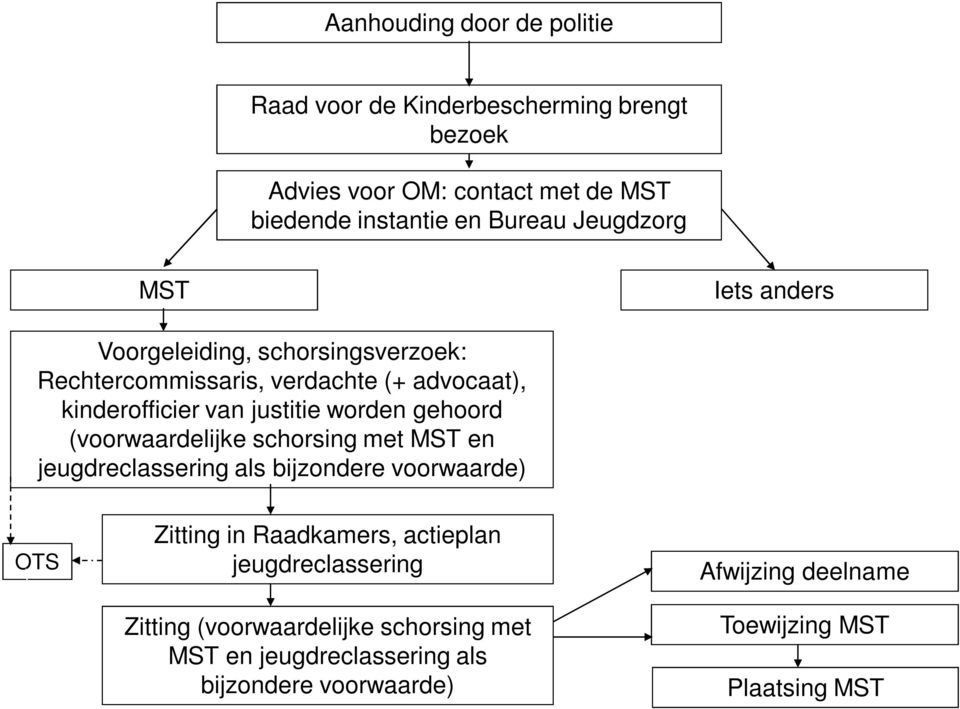 gehoord (voorwaardelijke schorsing met MST en jeugdreclassering als bijzondere voorwaarde) OTS Zitting in Raadkamers, actieplan