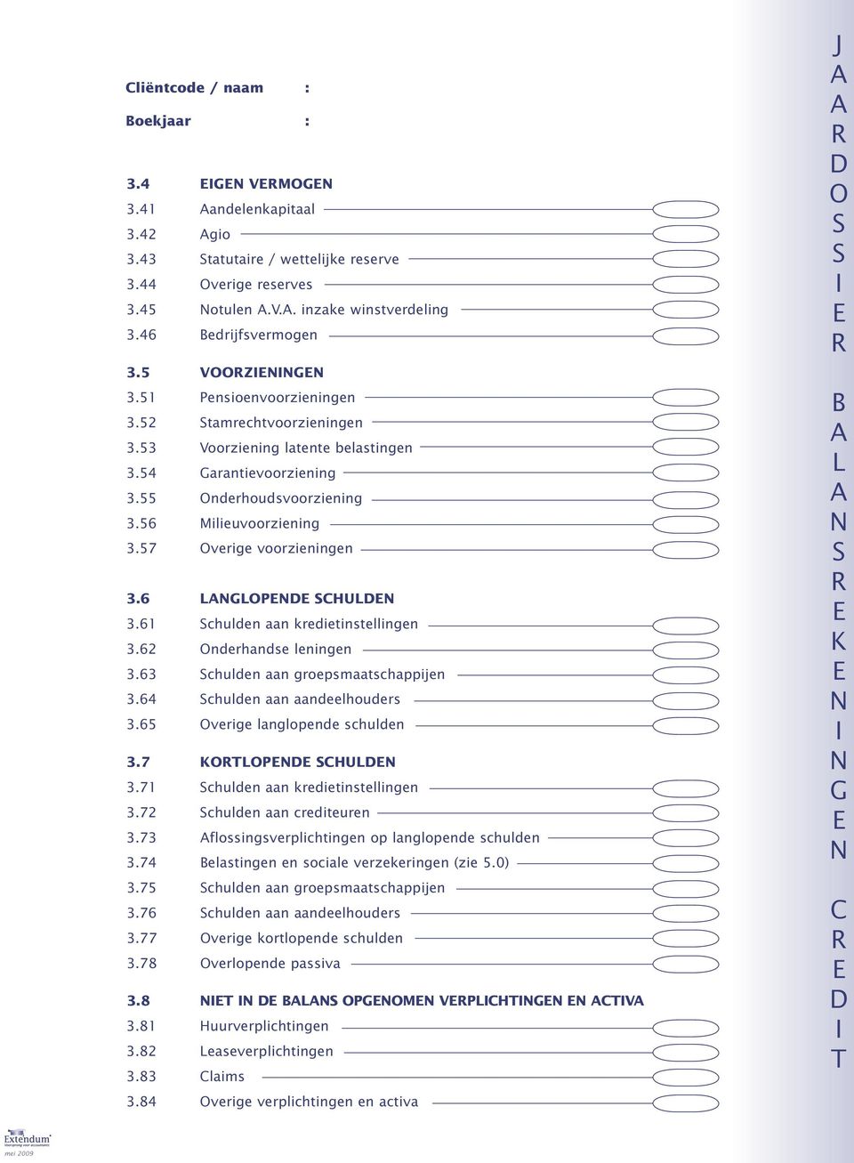 61 chulden aan kredietinstellingen 3.62 nderhandse leningen 3.63 chulden aan groepsmaatschappijen 3.64 chulden aan aandeelhouders 3.65 verige langlopende schulden 3.7 KP CHU 3.