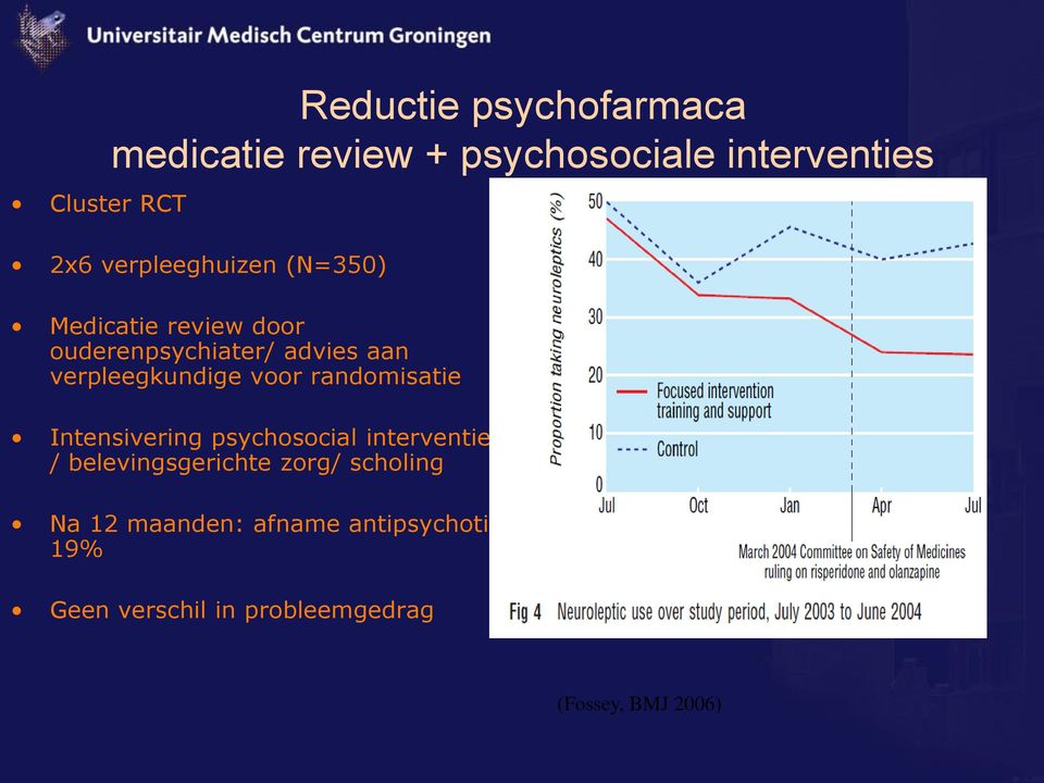 verpleegkundige voor randomisatie Intensivering psychosocial interventies /