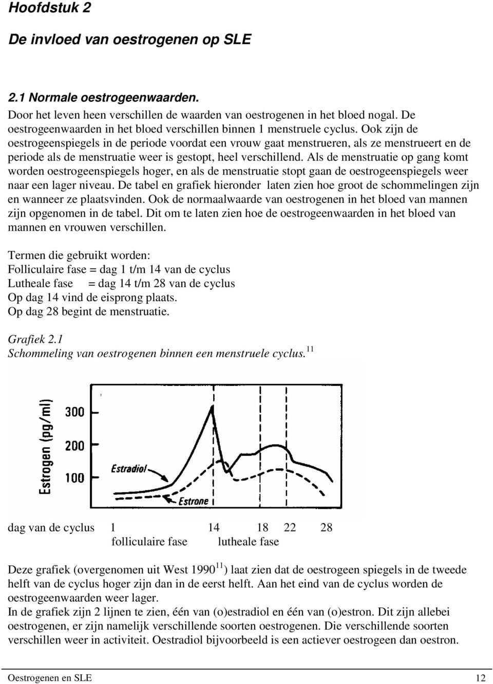 Ook zijn de oestrogeenspiegels in de periode voordat een vrouw gaat menstrueren, als ze menstrueert en de periode als de menstruatie weer is gestopt, heel verschillend.