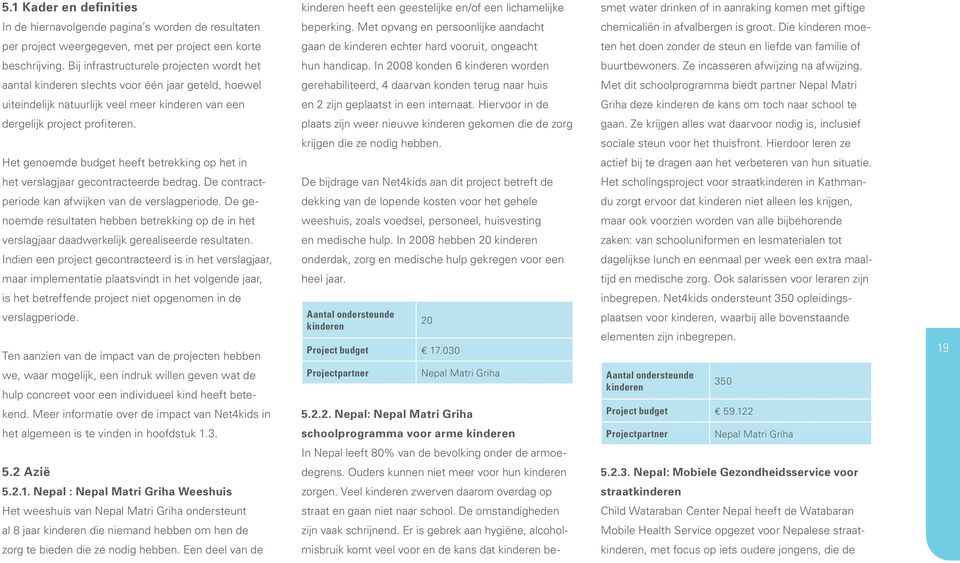 Het genoemde budget heeft betrekking op het in het verslagjaar gecontracteerde bedrag. De contractperiode kan afwijken van de verslagperiode.