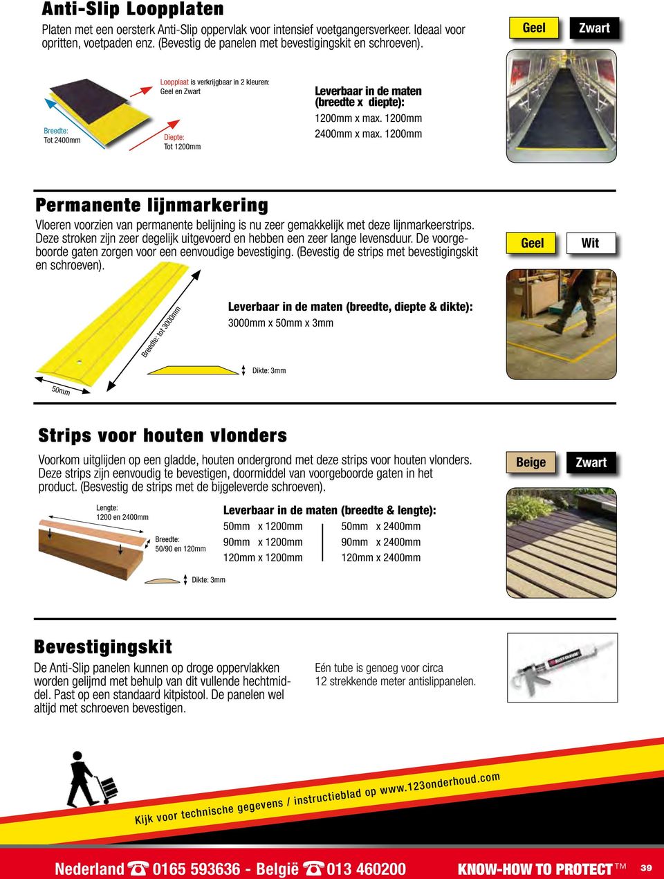 10mm Permanente lijnmarkering Vloeren voorzien van permanente belijning is nu zeer gemakkelijk met deze lijnmarkeerstrips.