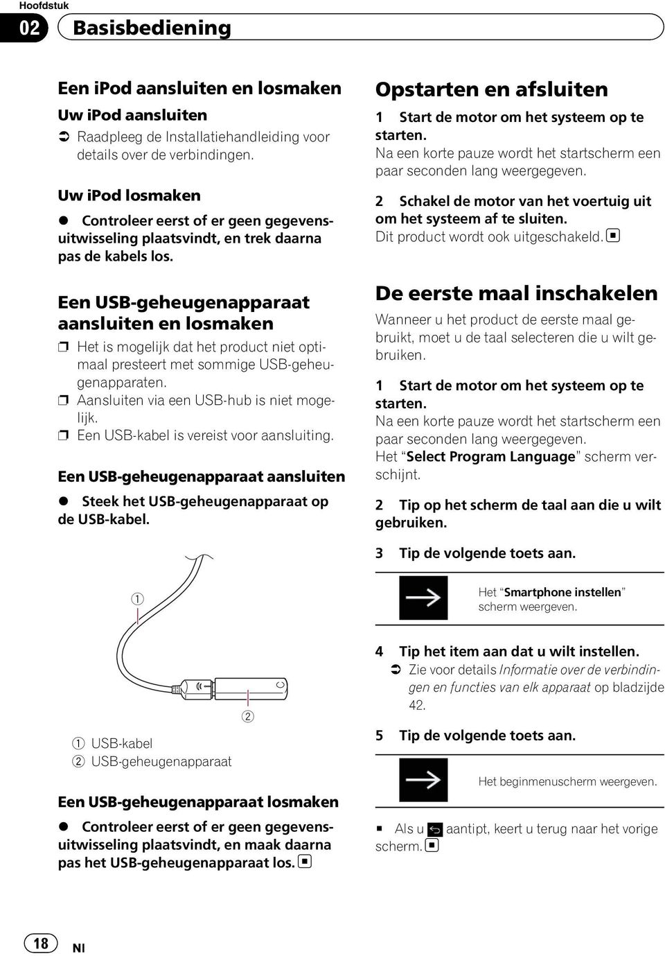 Een USB-geheugenapparaat aansluiten en losmaken p Het is mogelijk dat het product niet optimaal presteert met sommige USB-geheugenapparaten. p Aansluiten via een USB-hub is niet mogelijk.