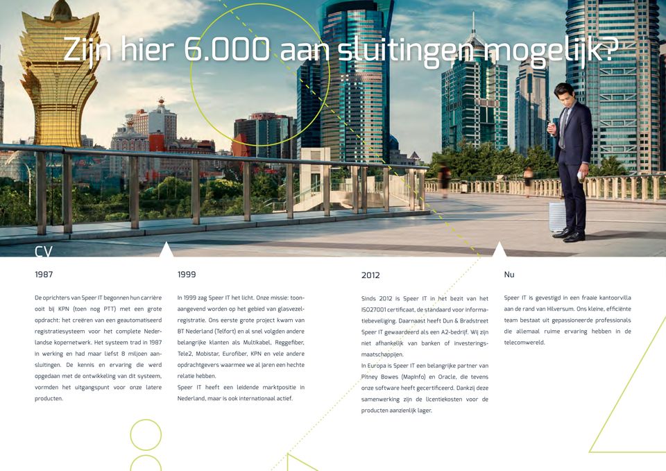 ISO27001 certificaat, de standaard voor informa- aan de rand van Hilversum. Ons kleine, efficiënte opdracht: het creëren van een geautomatiseerd registratie.