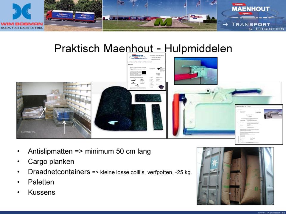 Cargo planken Draadnetcontainers =>