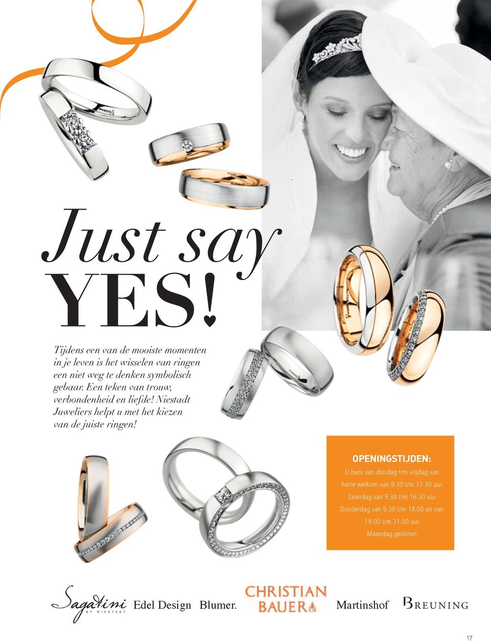 Niestadt Juweliers helpt u met het kiezen van de juiste ringen!