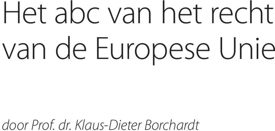 Europese Unie door