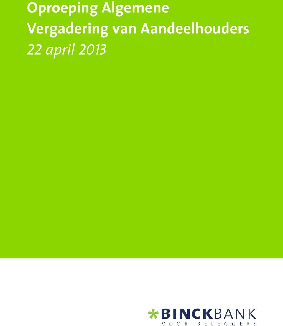 Vergadering van