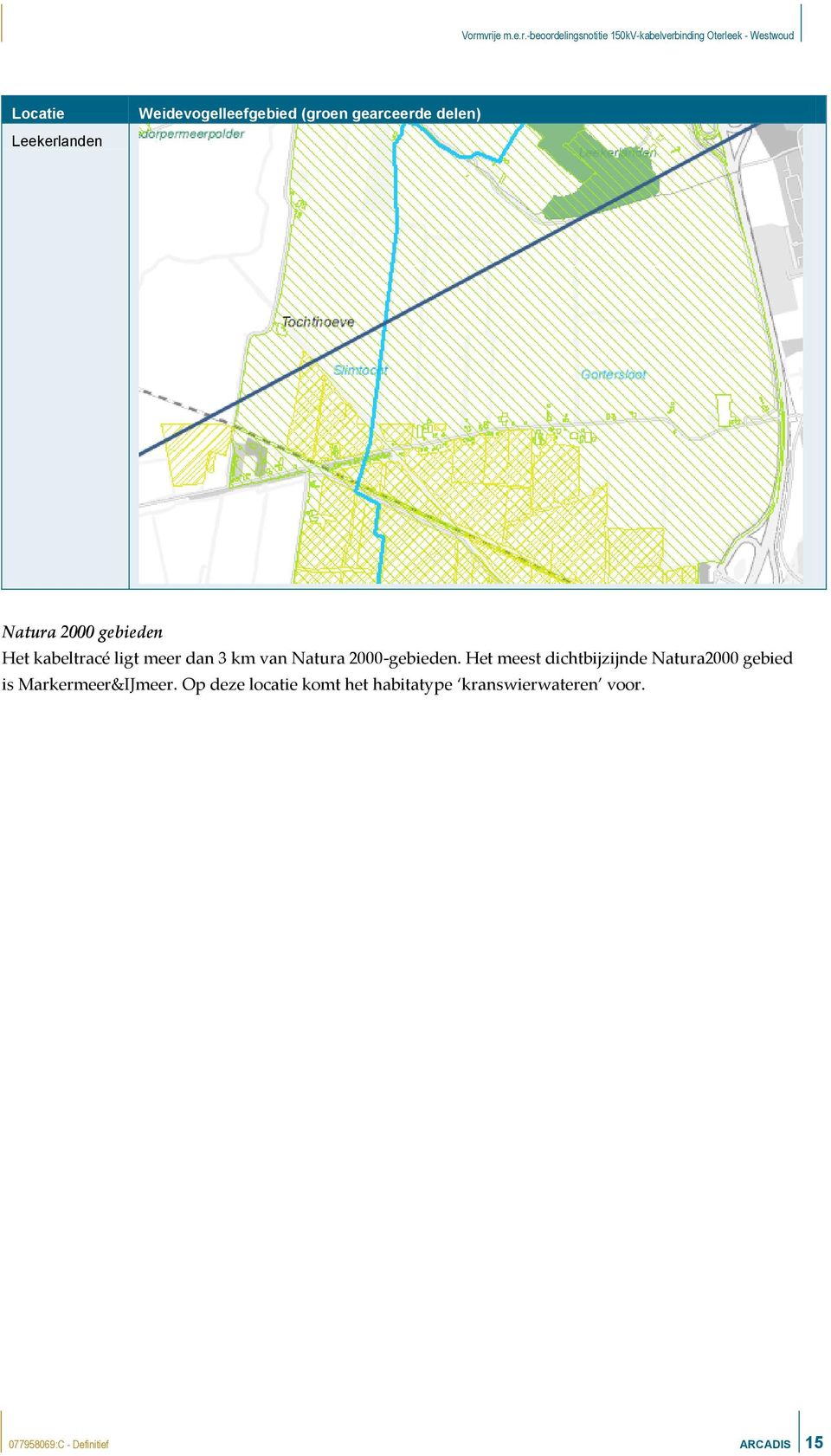 Het meest dichtbijzijnde Natura2000 gebied is Markermeer&IJmeer.