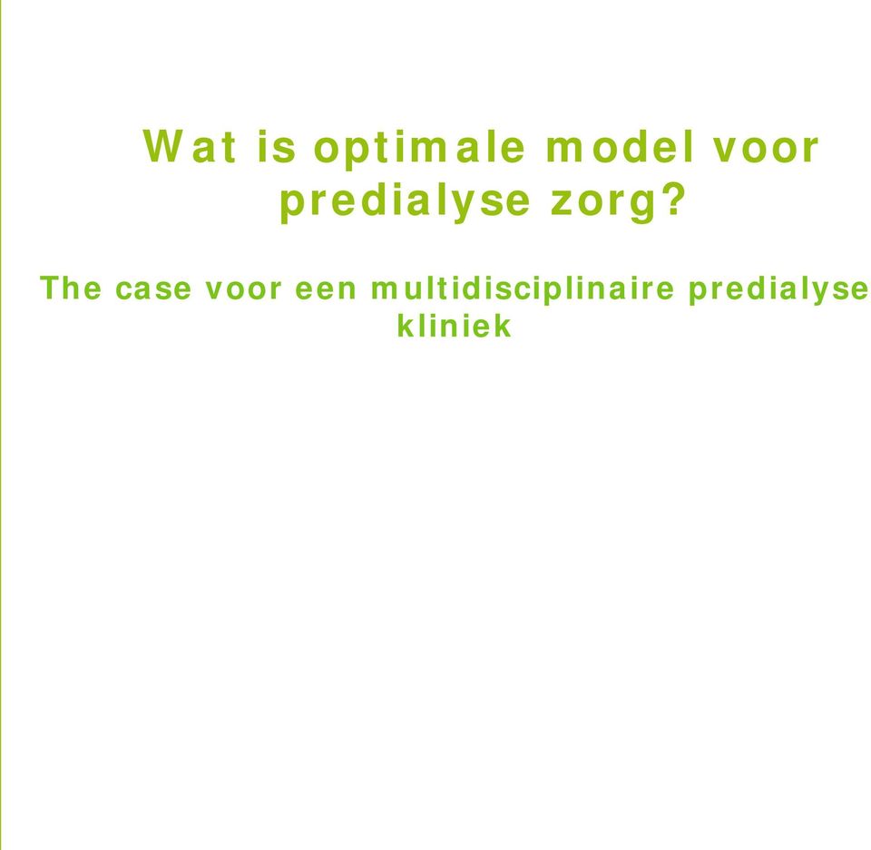 The case voor een