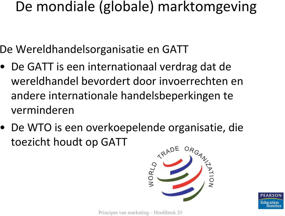 door invoerrechten en andere internationale handelsbeperkingen te