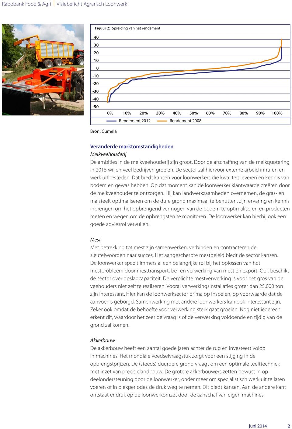 De sector zal hiervoor externe arbeid inhuren en werk uitbesteden. Dat biedt kansen voor loonwerkers die kwaliteit leveren en kennis van bodem en gewas hebben.