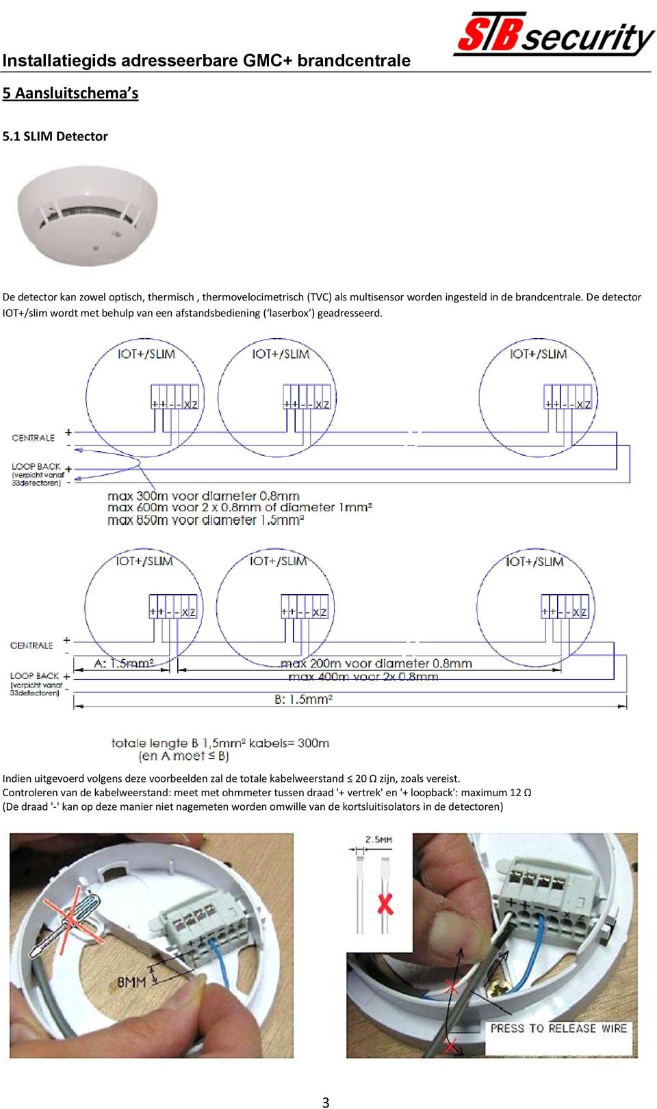 De detector IOT+/slim wordt met behulp van een afstandsbediening ( laserbox ) geadresseerd.