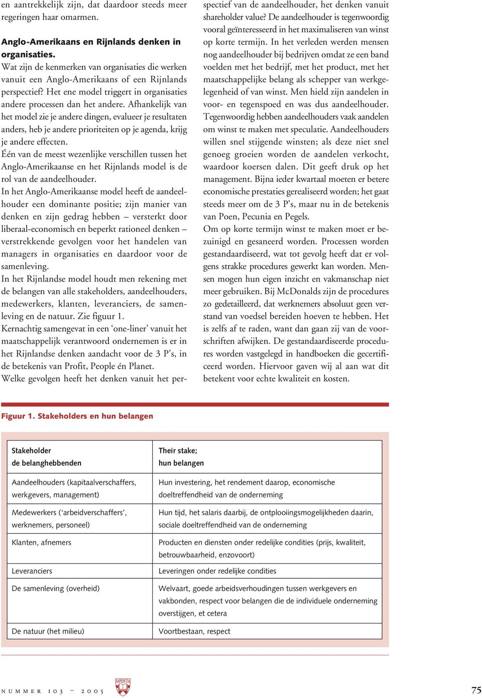 Afhankelijk van het model zie je andere dingen, evalueer je resultaten anders, heb je andere prioriteiten op je agenda, krijg je andere effecten.