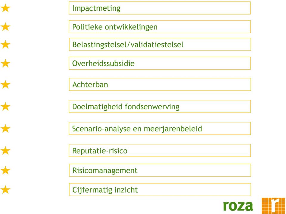 Achterban Doelmatigheid fondsenwerving