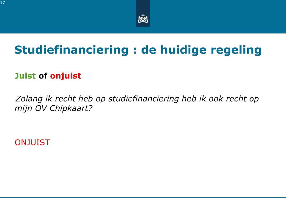 recht heb op studiefinanciering heb